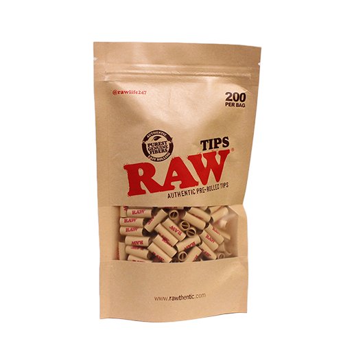 Raw Pre Rolled Tips Bag of 200 - Glassets