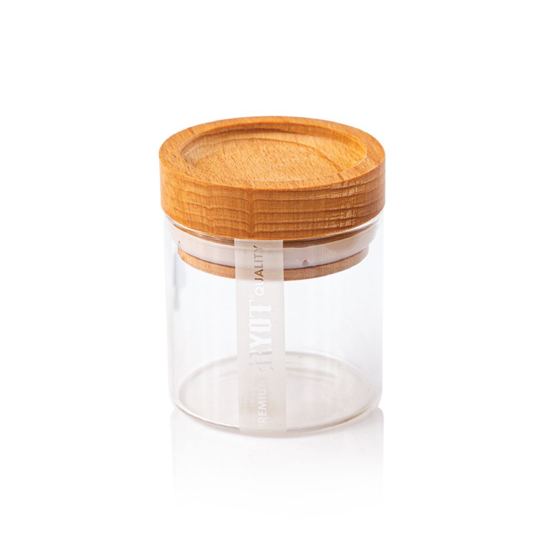 Ryot Wood Top Glass Jar - Glassets