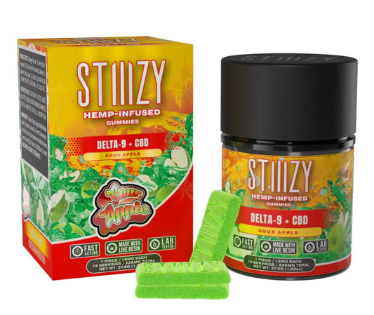 Stiiizy Hemp Gummies D9 + CBD Edibles - Glassets