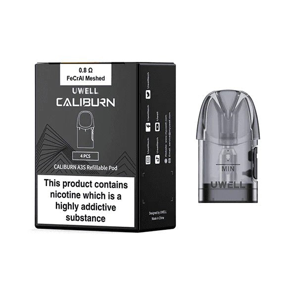 UWell Caliburn A3S Pods (4 pack) - Glassets