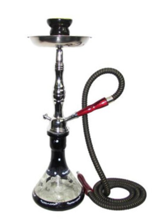 Zebra Smoke Cloud 17.5 Inch Single Hose Hookah - Glassets