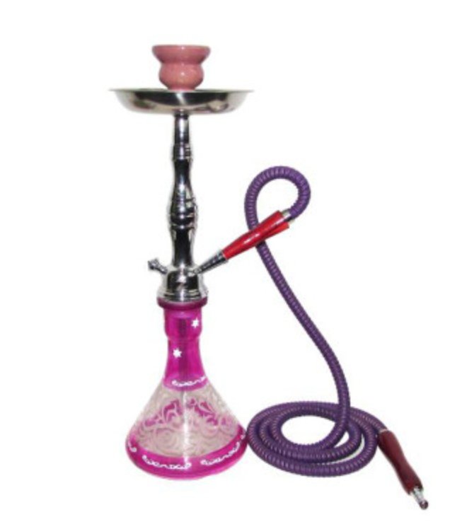 Zebra Smoke Cloud 17.5 Inch Single Hose Hookah - Glassets