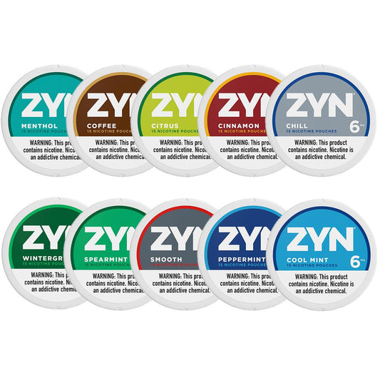 Zyn Nicotine Pouches (Assorted) - Glassets